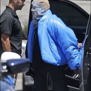 SOLD YZY GAP Yeezy blue smurf jacket, brand new